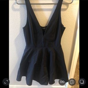 Lulus “i feel good black skort dress”
